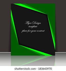 Professional business flyer template or corporate banner/design for print, publishing or presentation 