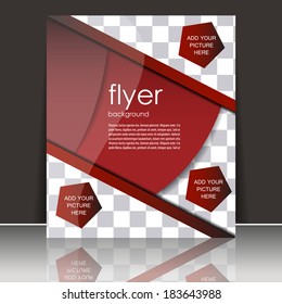 Professional business flyer template or corporate banner/design for print, publishing or presentation 