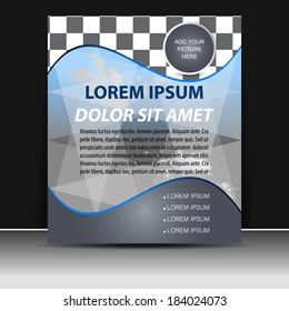 Professional business flyer template or corporate banner/design for publishing, print or presentation 