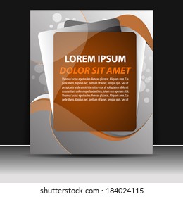 Professional business flyer template or corporate banner/design for publishing