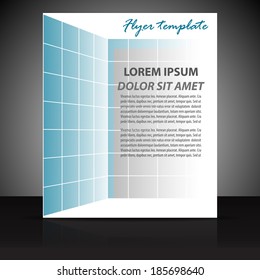 Professional business flyer template or corporate banner/design for print, publishing or working presentation/vector illustration