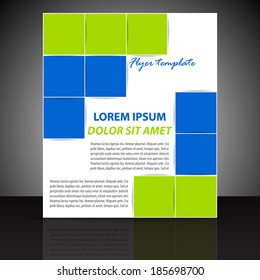 Professional business flyer template or corporate banner/design for print, publishing or working presentation/vector illustration