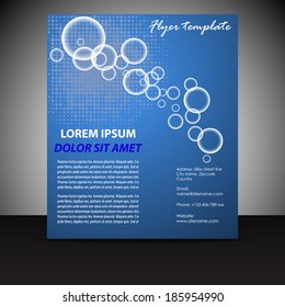Professional business flyer template or corporate banner/design for print, working presentation or publishin/vector illustration