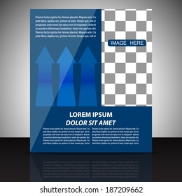 Professional business flyer template or corporate banner/design for print, publishing or presentation 