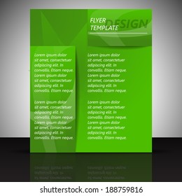 Professional business flyer template or corporate banner/design for print, publishing or presentation with place for your content.