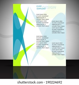 Professional business flyer template or corporate banner/design for print, publishing or presentation 