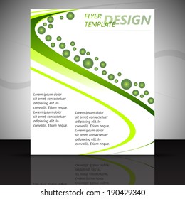 Professional business flyer template or corporate banner/design with place for your content, print, publishing or workflow layout