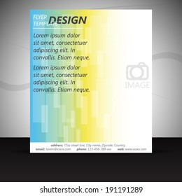 Professional business flyer template or corporate banner/design for print, presentation or publishing/vector illustration 