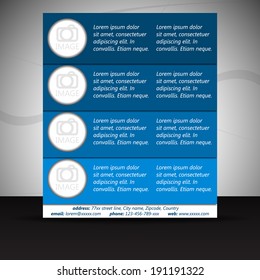 Professional business flyer template or corporate banner/design for print, presentation or publishing/vector illustration 