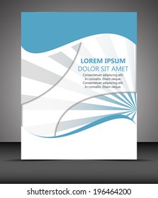 Professional business flyer template or corporate banner/design for print, publishing or presentation