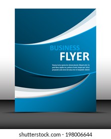 Professional business flyer template or corporate banner/design for print, publishing or presentation 