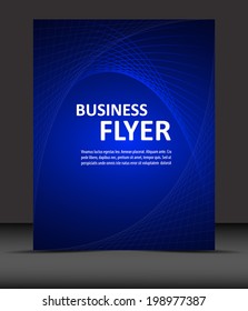 Professional business flyer template or corporate banner/design for print, publishing or wokring presentation with place for your content
