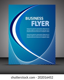 Professional business flyer template or corporate banner/design for print, publishing or presentation with place for your content