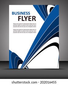 Professional business flyer template or corporate banner/design for print, publishing or presentation with place for your content