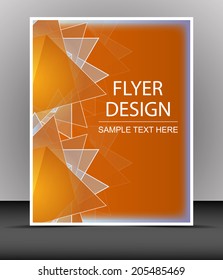 Professional business flyer template or corporate banner, cover design/design for print, publishing or presentation 