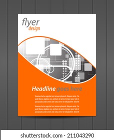 Professional business flyer template or corporate banner, can be use for print, presentation or publishing/desig with place for your content