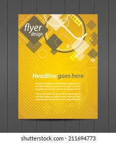 Professional business flyer template or corporate banner/design for print, publishing or presentation 