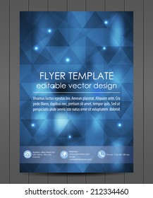 Professional business flyer template or corporate banner/design for print, publishing or working presentation