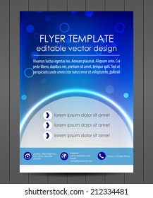 Professional business flyer template or corporate banner/design for print, publishing or working presentation