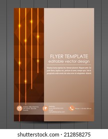 Professional business flyer template or corporate banner/design for print, publishing or working presentation 