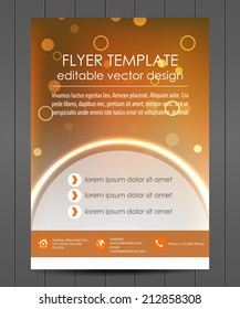 Professional business flyer template or corporate banner/design for print, publishing or working presentation 