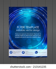 Professional business flyer template or corporate banner/design for print, publishing or working presentation 