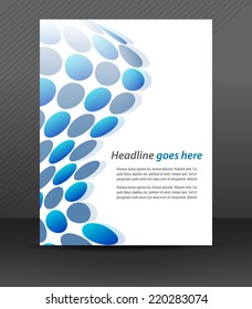 Professional business flyer template or corporate banner, cover design, brochure/design for your creative editing with place for your content/vector illustration