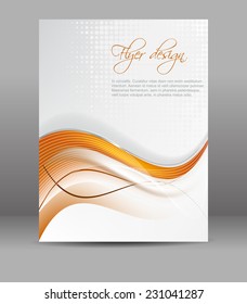 Professional business flyer template or corporate banner, brochure or cover design/can be used for print, publishing or working presentation, editable vector design with place for your content