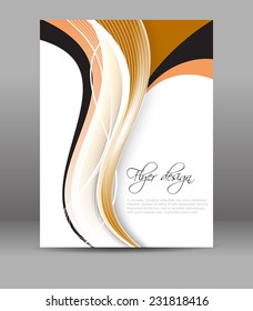 Professional business flyer template or corporate banner/design for print, publishing or presentation, editable vector design with place for your content or creative editing.