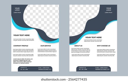 Professional business flyer template for corporate promotions. A4 size flyer design 