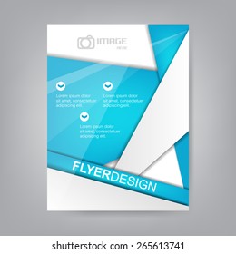 Professional business flyer template or corporate banner, brochure/design for print, publishing or working presentation/vector illustration