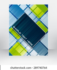 Professional business flyer template or corporate banner, brochure or cover design, can be used for print, publishing or working presentation.
