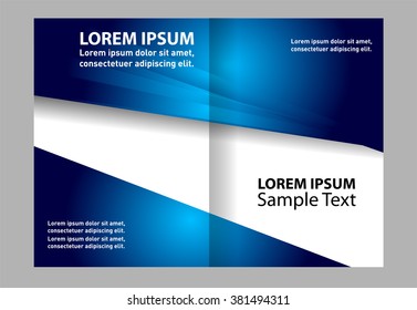 Professional business flyer template or corporate brochure design 