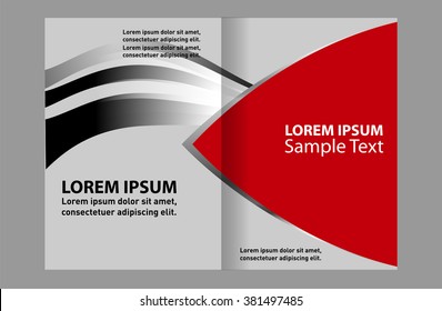 Professional business flyer template or corporate brochure design 