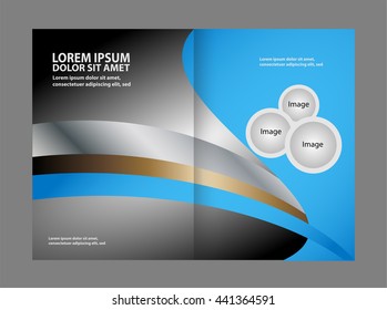 Professional business flyer template or corporate brochure design
