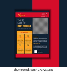 Professional Business Flyer Template Design | vector illustration. 