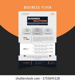 Professional business flyer template design.