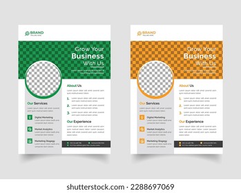 Professional business flyer template design
