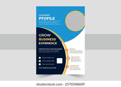 Professional Business Flyer Template | Modern, Customizable Design for Corporate, Marketing, and Events | Print-Ready | PSD-AI