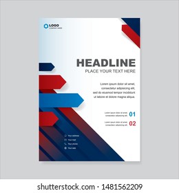 Professional business flyer template, Vector
