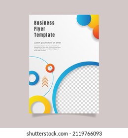 Professional business flyer template  -  Vector.