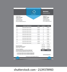Professional Business Invoice Design Template