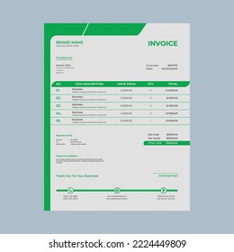 Professional Business Invoice Template Design