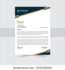 Professional business letterhead design for corporate company. letterhead design. 