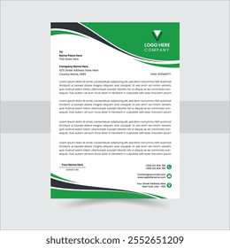 professional business letterhead design for corporate company. letter head stationery layout design.