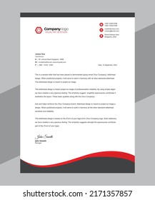 Professional, Business Letterhead Pad Design