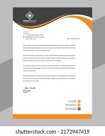 Professional, Business, Letterhead Pad Design