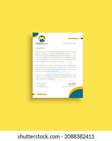 Professional business letterhead template design