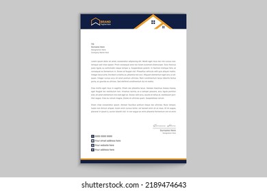 Professional Business Letterhead Template Design