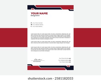 Professional Business Letterhead Template | Editable and Printable Corporate Design – Enhance your brand identity with a sleek and modern letterhead, perfect for official documents and communication.